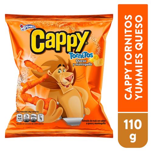Boquita Cappy Yummies Tornitos Queso y Mantequilla - 110 g