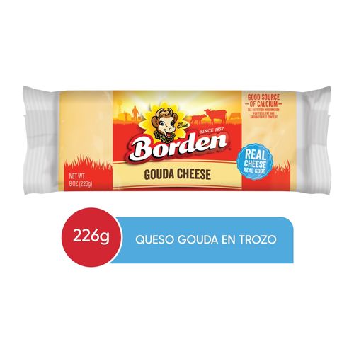 Queso Borden Gouda En Trozo - 226 g