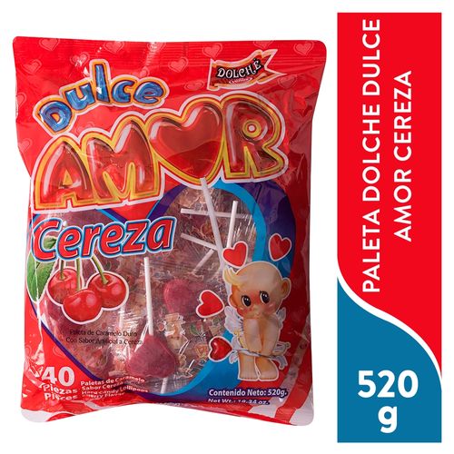 Paleta Dolche Dulce Amor Cereza - 520 g