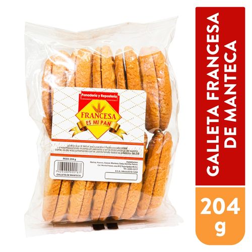 Galleta Francessa De Manteca - 204 g