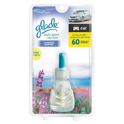 Aromatizante Glade Auto Sport Repuesto Lavanda Marina- 7ml