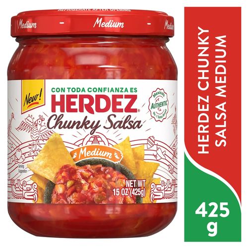 Chunky Salsa Medium Herdez - 425 g