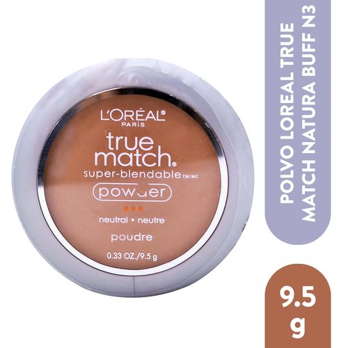 Polvo Compacto L'Oréal Paris True Match N3 Natural Buff - 0.33oz
