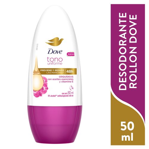 Desodorante Dove Orquideas y Vitamina E en Roll On - 50 ml