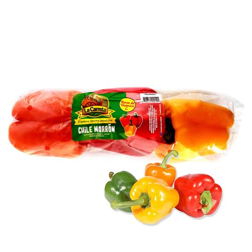 Chile Tipo Morrón Empacado La Carreta - 3 Unidades