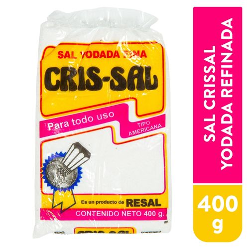 Sal Crissal Yodada Refinada - 400 g