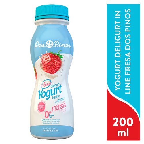 Yogurt Dos Pinos Deligurt In Line Fresa - 200L