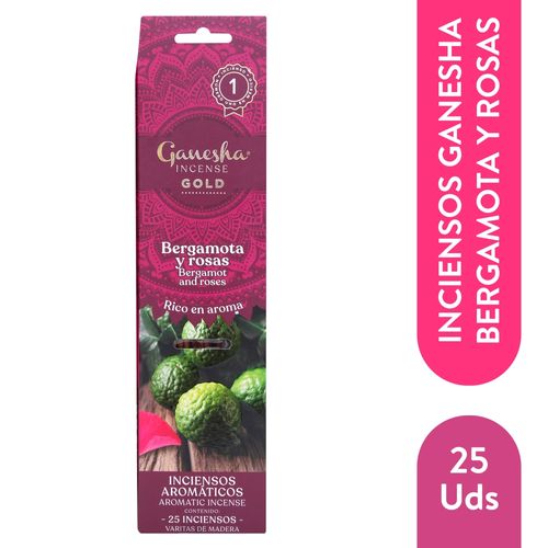 Gg Incienso Bergamota Y Rosas 25pz