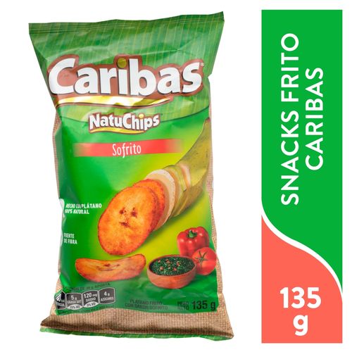 Platano Sabor Sofrito Caribas - 135 g