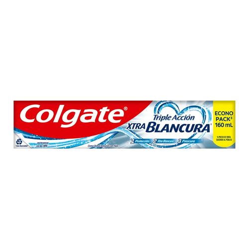 Pasta Dental Colgate Triple Acción Xtra Blancura - 160 ml