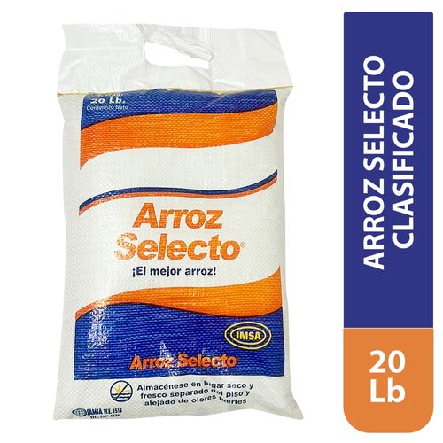 Arroz Selecto el mejor arroz - 20 lb