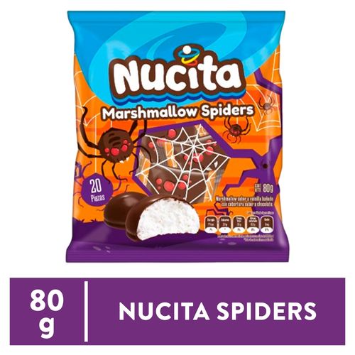 Marshmallow Nucita spiders 20 Ud - 80 g