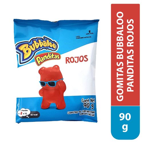 Gomitas Bubbaloo panditas rojos - 90 g
