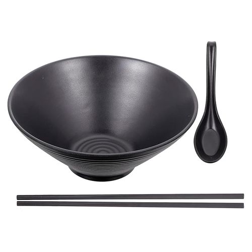 Ms Bowl Ceramica Ramen Cuchara Palillos