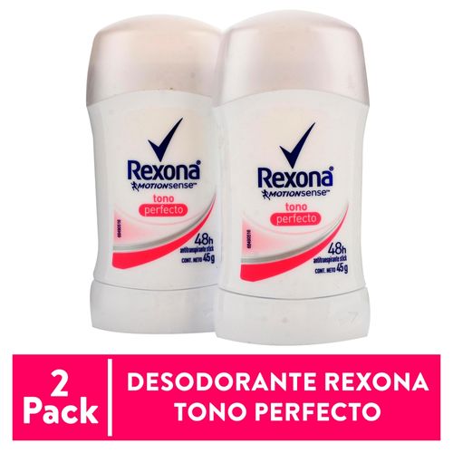 Desodorante Rexona Tono Perfect en Barra - 2 Pzas