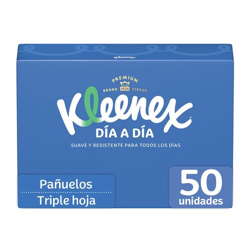Pañuelos Faciales Kleenex - 50 Unidades