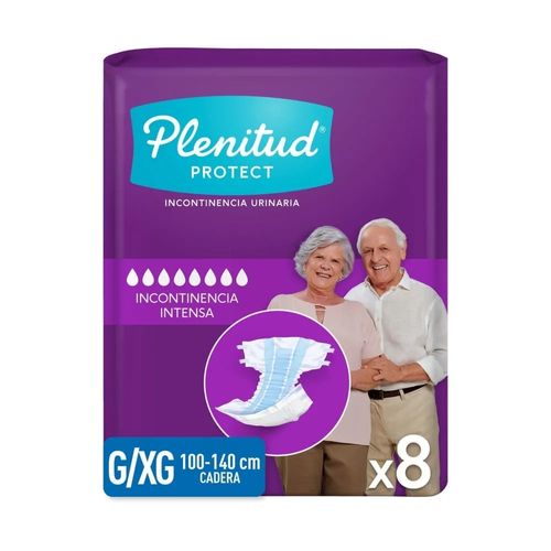 Pañales para Adulto Plenitud Protect G/XG - 8 Unidades
