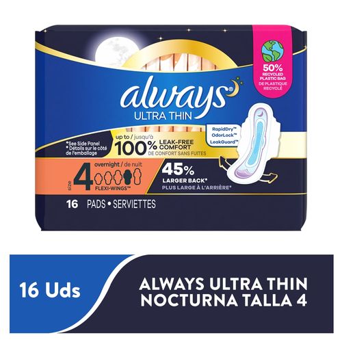 Toalla Always Ultr Thin 16u