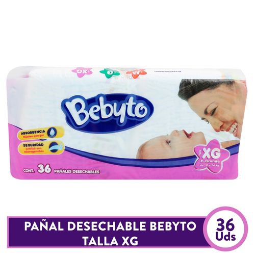 Pañal Desechable Bebyto T5 - 36Uds