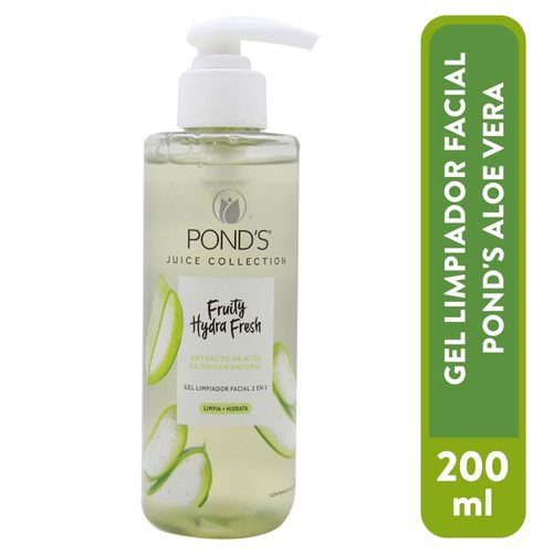 Gel Limpiador Facial Ponds Extracto Aloe en Gel - 200 ml