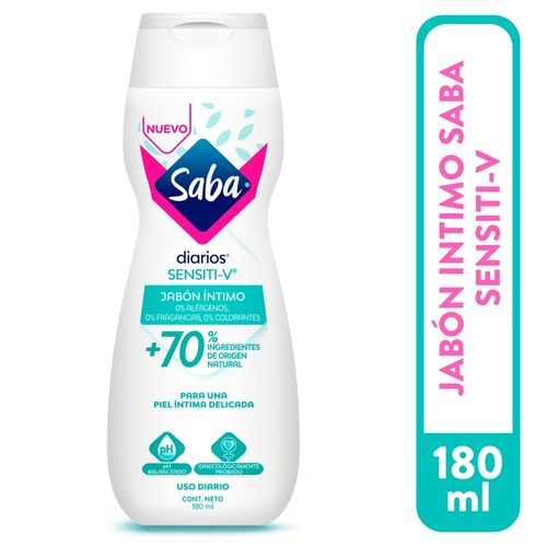 Jabón Íntimo Saba Sensiti-V - 180ml