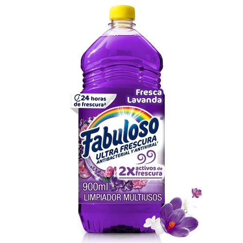 Desinfectante Fabuloso Multiusos Frescura Activa Antibacterial Lavanda - 900 ml