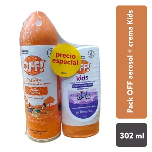 Pack Off Aerosol y Crema Kid 302ml
