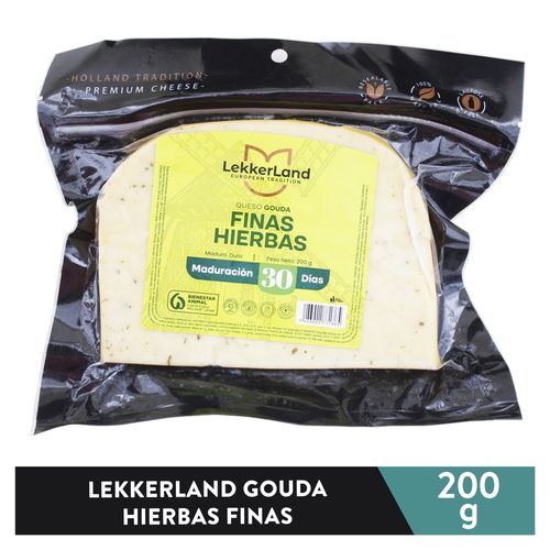 Queso gouda LekkerLand finas hierbas - 200 g
