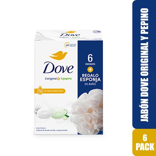 Jabón Dove Original y Fresh Pepino en Barra - 540 g