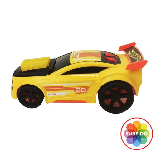 Vehiculo Hot Wheels de libre rodada con luz y sonido