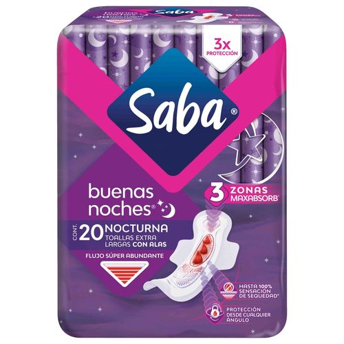 Toalla Buenas Noches Con Ala Saba 20 Un
