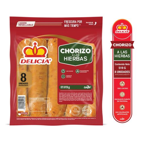 Chorizo Finas Hierbas Delicia 519 g