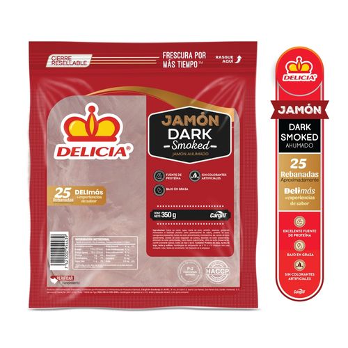 Jamon Dark Smoked Delicia - 350 g