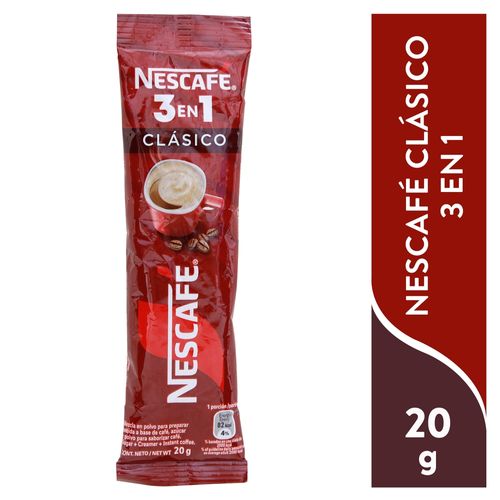 Nescafe Cafe Soluble 3 En 1 20gr