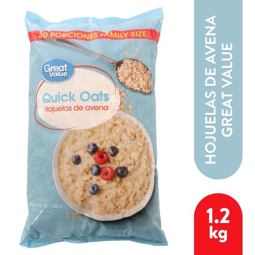 Avena Great Value En Hojuelas - 1200 g