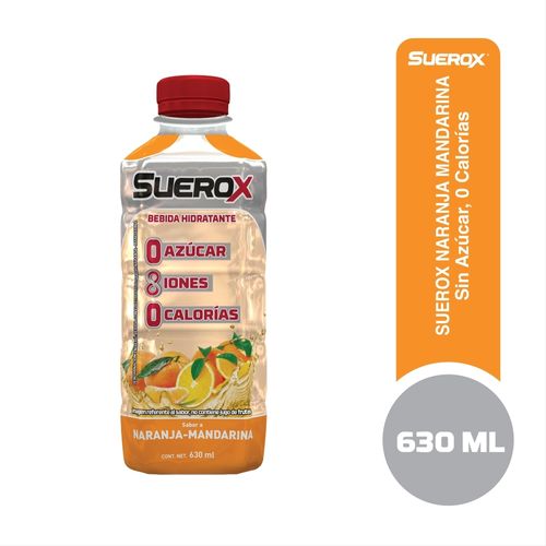 Bebida Hidratante Suerox Sin Azúcar Naranja Mandarina -630 ml