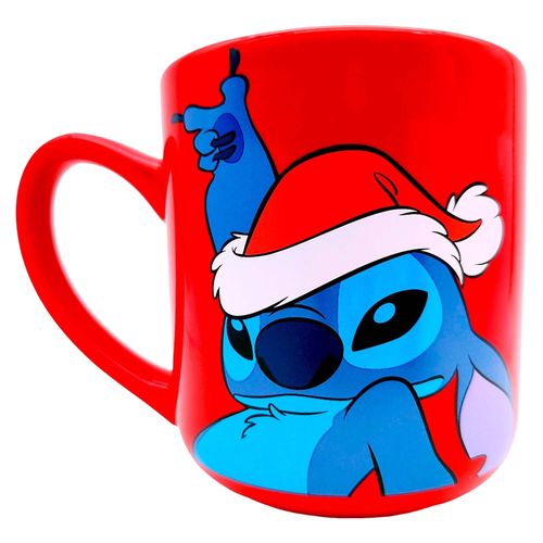 Taza Disney navideña de stitch - 500 ml