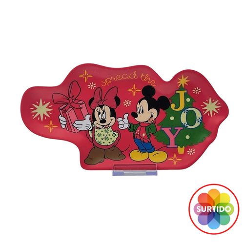 Plato Disney con forma de trineo navideño