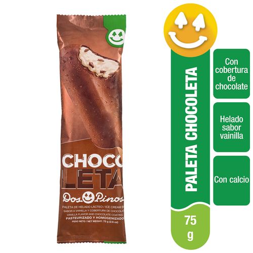Paleta Chocoleta Dos Pinos 75 g