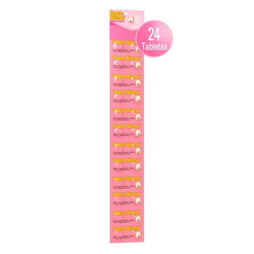 Peptobismol  Tabletas 24 Unds