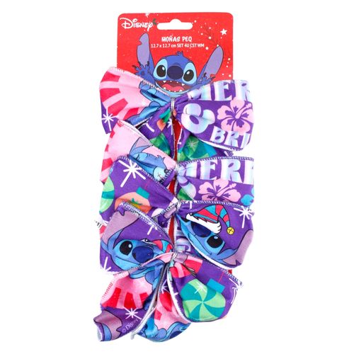 Moñas Stitch Pequeñas 12 x 12 cm - 4 Uds