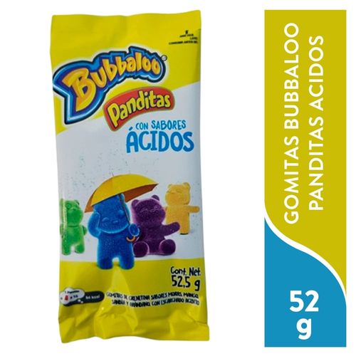 Gomita Bubbaloo Pandita Acido 52.5gr