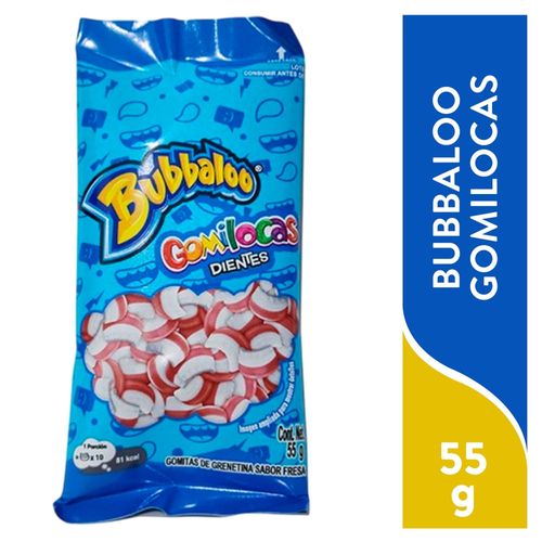 Bubbaloo Gomilocas Dientes 55gr