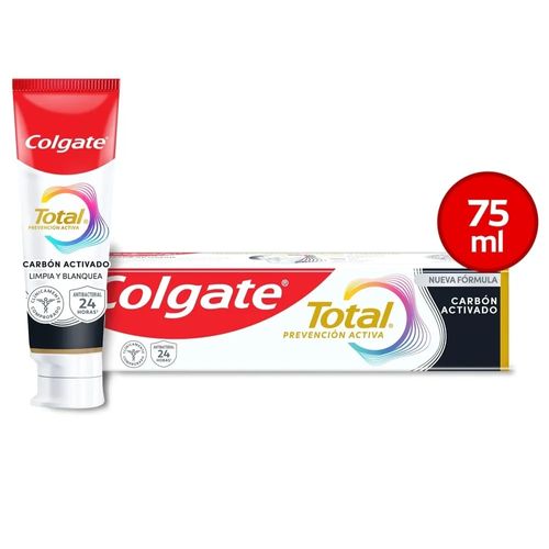Pasta Dental Colgate Total Carbón Activado Prevención Activa -75ml