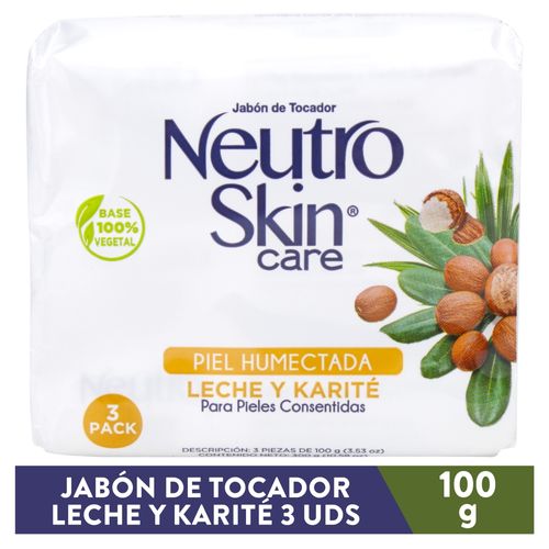 Jabón Neutroskin Leche y Karité - 110 g