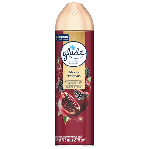 Aromatizante Glade Edicion Limitada Moras Festivas Aerosol 275ml