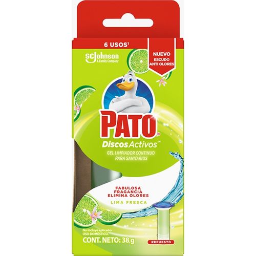 Limpiador Baños Pato Discos Activos Cítrico Repuesto 36 ml