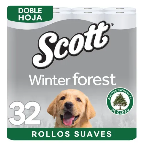 Papel Higiénico Scott Winter Forest Doble Hoja - 32 Unidades