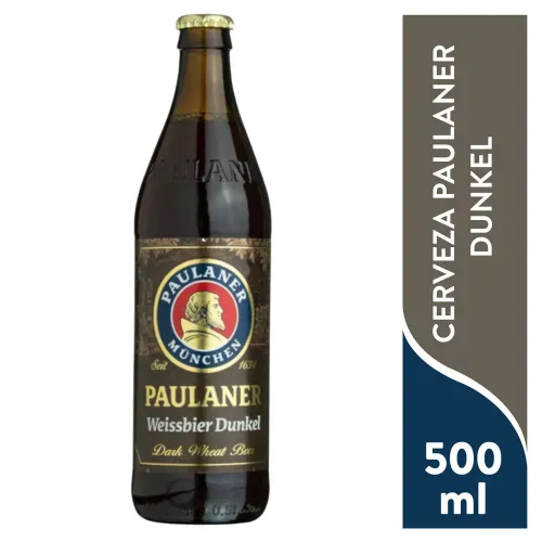 Cerveza Weissbier Paulaner Hefe Dunkel -500 ml