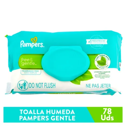 Toalla Humeda Pampers Gentle 78ea